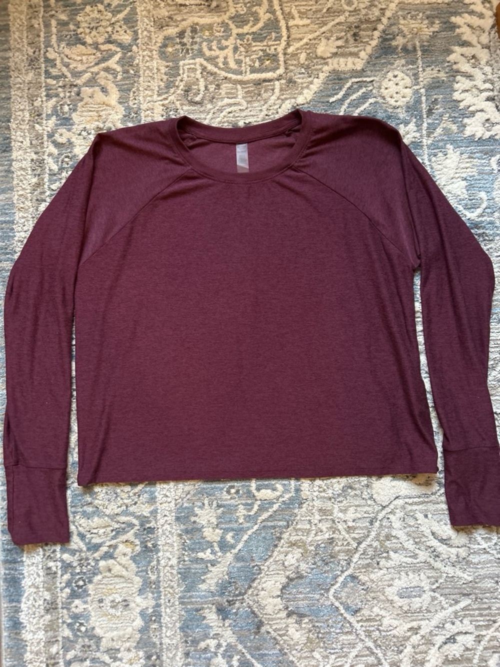 Beyond Yoga Long Sleeve Crewneck Top - Burgundy